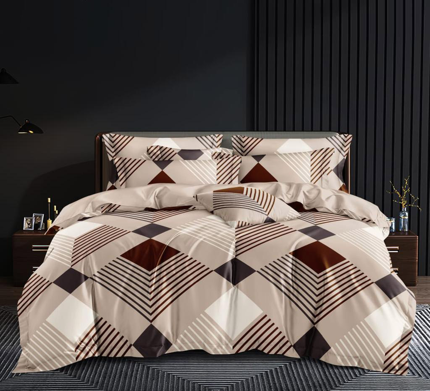 UPNEJA V HANDLOOM Ferrari Polycotton Printed Double Bedsheet with two pillow cover ( 90"X100") Pack of 2